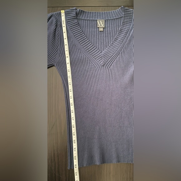 Worthington - Women's V-Neck Elbow Sleeve Pullover Sweater (NWOT) - Picture 9 of 9